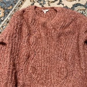 Pink fluffy sweater
